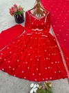 Nsr 874 Heavy Faux Georgette With Embroidery Work Readymade Suits